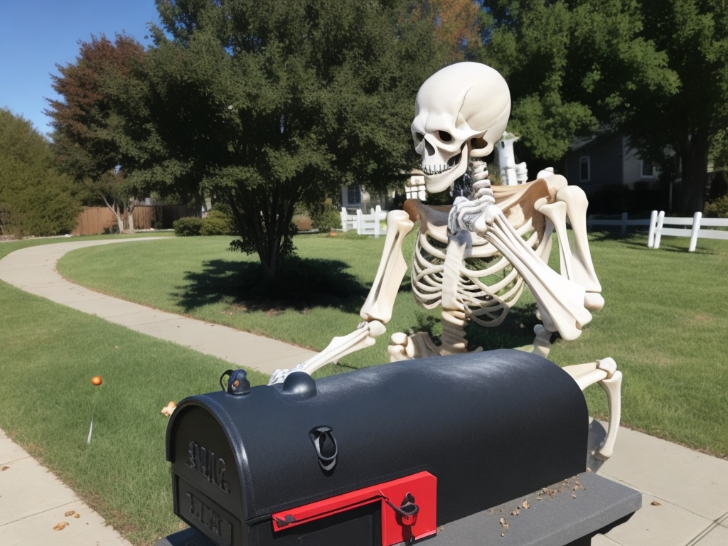 Skeleton Mailbox