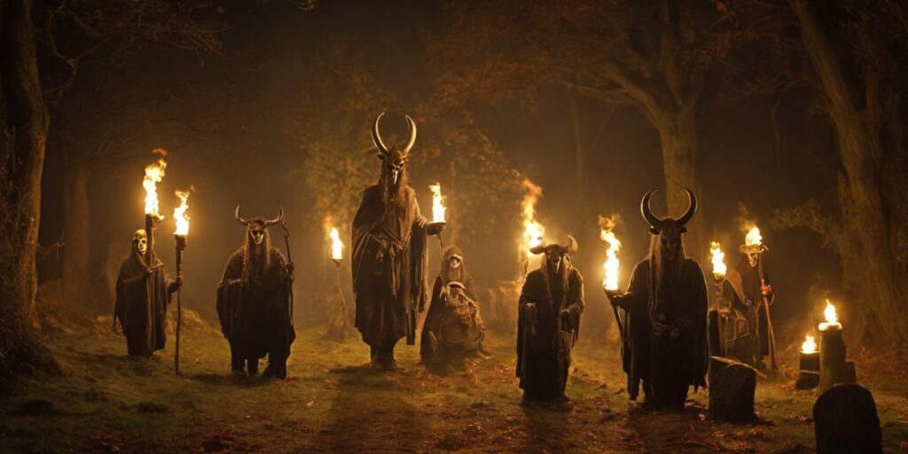 Ancient Celts dressed up as animals and monsters during Samhain